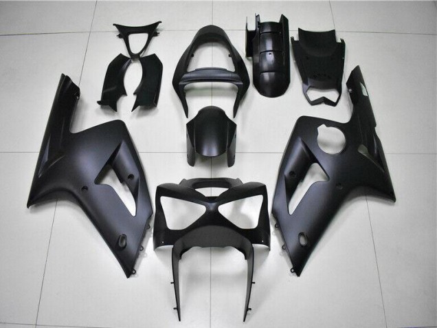 Noir Mat Carénage Moto Kawasaki ZX6R 03-04 Noir Mat Carénage Moto Kawasaki ZX6R 03-04