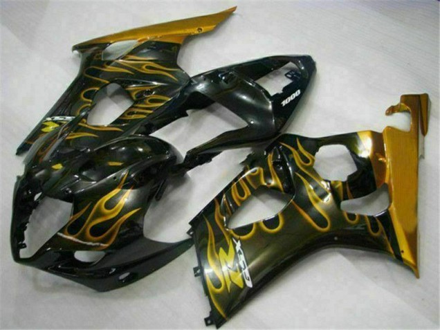 Or Noir Carénage Moto Suzuki GSXR 1000 K3 03-04 Or Noir Carénage Moto Suzuki GSXR 1000 K3 03-04