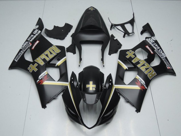 Noir Mat Rizla Carénage Moto Suzuki GSXR 1000 K3 03-04 Noir Mat Rizla Carénage Moto Suzuki GSXR 1000 K3 03-04