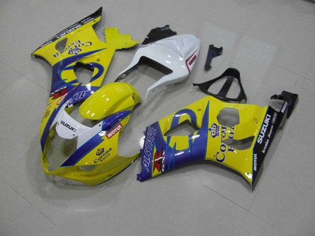 Jaune Corona Carénage Moto Suzuki GSXR 1000 K3 03-04