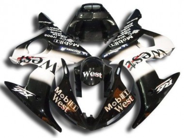 Meilleur Noir Mobil West Carénage Moto Yamaha R6 03-05