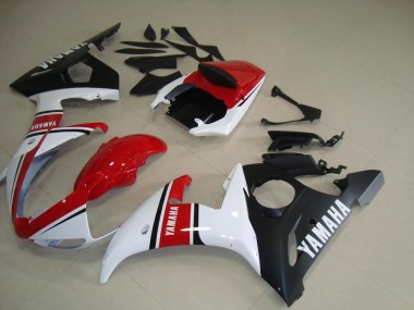 Meilleur Rouge Blanc Noir Mat Carénage Moto Yamaha R6 03-05