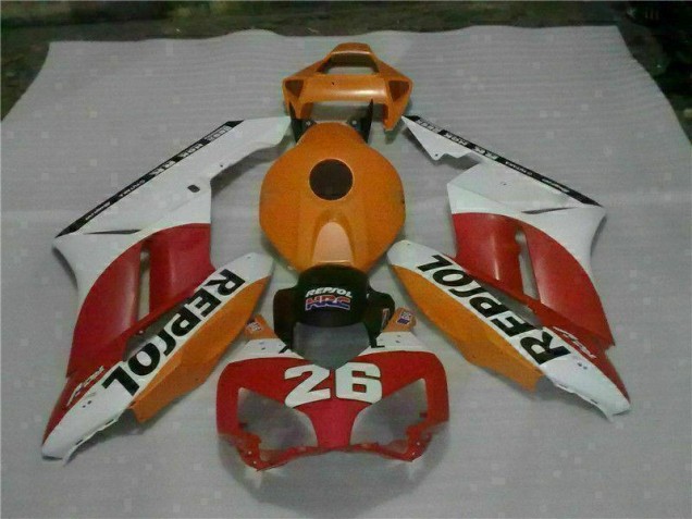 Orange Rouge Repsol 26 Carénage Moto Honda CBR 1000 RR 04-05 Orange Rouge Repsol 26 Carénage Moto Honda CBR 1000 RR 04-05