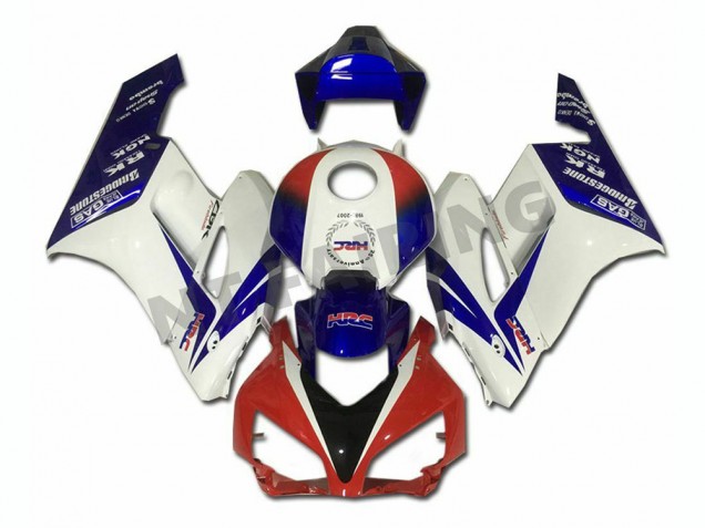 Blanc Bleu Rouge Carénage Moto Honda CBR 1000 RR 04-05 Blanc Bleu Rouge Carénage Moto Honda CBR 1000 RR 04-05