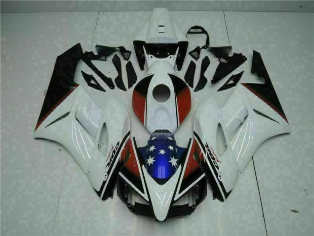 Blanc Noir Kit Carénages Motos Complet Honda CBR 1000 RR 04-05 Blanc Noir Kit Carénages Motos Complet Honda CBR 1000 RR 04-05