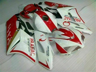 Meilleur Blanc Rouge Kit Carénages Motos & Plastique Honda CBR 1000 RR 04-05