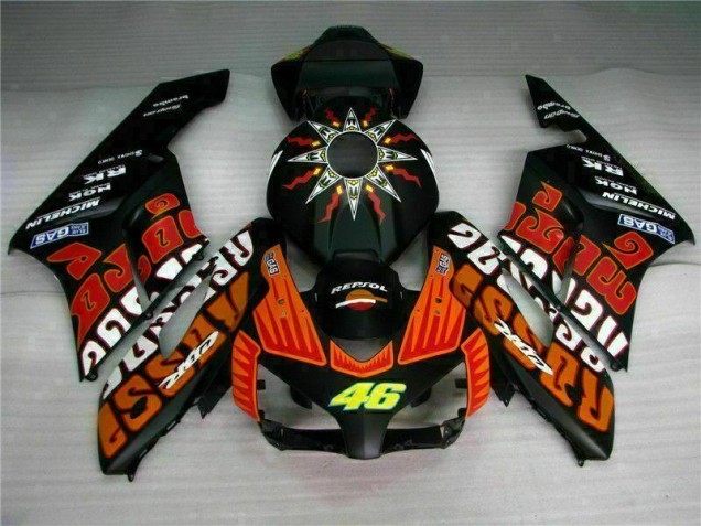 Noir Orange Carénage Moto Honda CBR 1000 RR 04-05 Noir Orange Carénage Moto Honda CBR 1000 RR 04-05