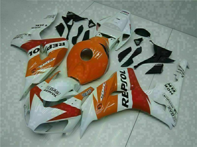 Orange Blanc Repsol Carénage Moto Honda CBR 1000 RR 04-05 Orange Blanc Repsol Carénage Moto Honda CBR 1000 RR 04-05