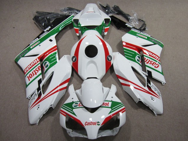 Blanc Rouge Castrol Carénage Moto Honda CBR 1000 RR 04-05