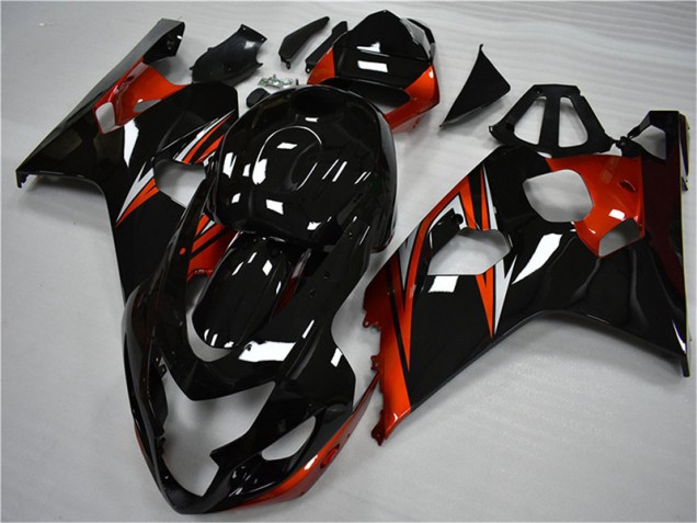 Orange Noir Carénages Moto Suzuki GSXR 600 / 750 K4 04-05 Orange Noir Carénages Moto Suzuki GSXR 600 / 750 K4 04-05