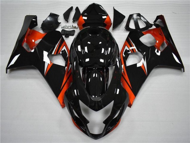 Orange Noir Carénages Moto Suzuki GSXR 600 / 750 K4 04-05 Orange Noir Carénages Moto Suzuki GSXR 600 / 750 K4 04-05