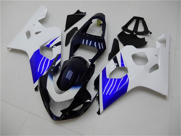 Blanc Bleu Carénage Moto Suzuki GSXR 600 / 750 K4 04-05 Blanc Bleu Carénage Moto Suzuki GSXR 600 / 750 K4 04-05