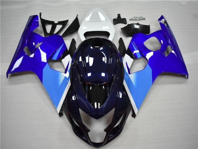 Bleu Blanc Carénage Moto Suzuki GSXR 600 / 750 K4 04-05 Bleu Blanc Carénage Moto Suzuki GSXR 600 / 750 K4 04-05