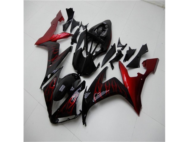 Rouge Noir Carénages Moto Yamaha R1 04-06 Rouge Noir Carénages Moto Yamaha R1 04-06