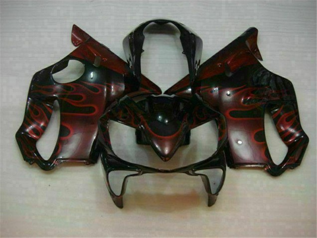Rouge Flamme Carénage Moto Honda CBR 600 F4i 04-07 Rouge Flamme Carénage Moto Honda CBR 600 F4i 04-07