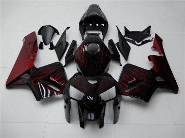 Meilleur Rouge Flamme Noir Carénage Moto Honda CBR 600 RR 05-06
