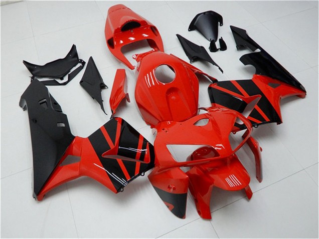 Rouge Noir Kit Carénages Motos Honda CBR 600 RR 05-06