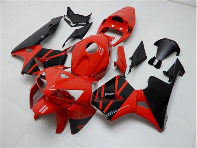 Rouge Noir Kit Carénages Motos Honda CBR 600 RR 05-06