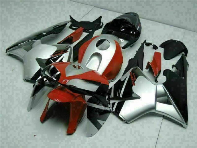 Noir Argent Rouge Carénage Moto Honda CBR 600 RR 05-06 Noir Argent Rouge Carénage Moto Honda CBR 600 RR 05-06