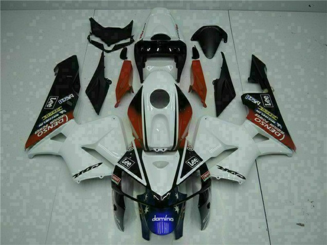 Blanc Rouge Noir Lee Carénage Moto Honda CBR 600 RR 05-06 Blanc Rouge Noir Lee Carénage Moto Honda CBR 600 RR 05-06