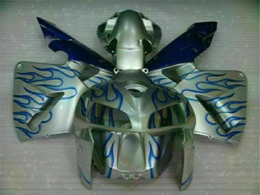 Meilleur Blanc Bleu Flamme Carénage Moto Honda CBR 600 RR 05-06
