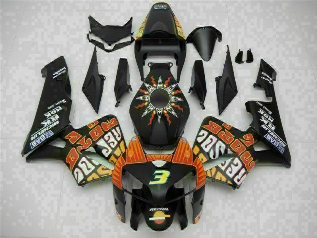 Noir Kit Carénages Motos & Plastique Honda CBR 600 RR 05-06 Noir Kit Carénages Motos & Plastique Honda CBR 600 RR 05-06