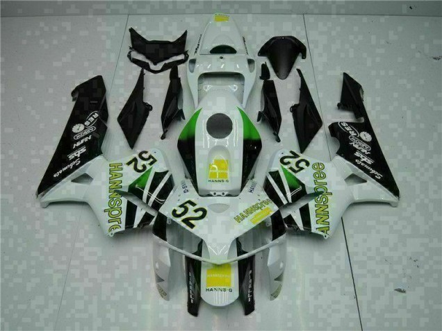 Blanc Jaune Vert 52 Carénage Moto Honda CBR 600 RR 05-06