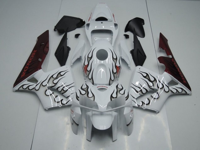 Noir Flamme Carénage Moto Honda CBR 600 RR 05-06