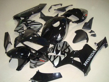 Meilleur Noir Blanc Flamme Carénage Moto Honda CBR 600 RR 05-06