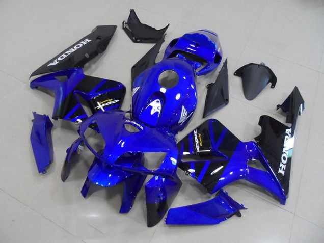 Bleu Noir Carénages Moto Honda CBR 600 RR 05-06 Bleu Noir Carénages Moto Honda CBR 600 RR 05-06