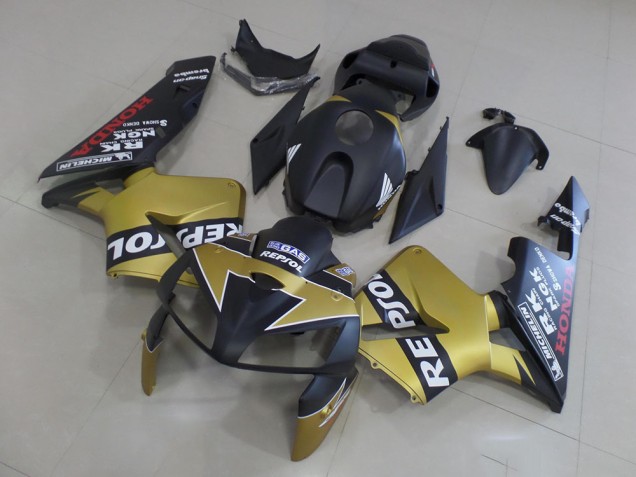 Noir Or Repsol Carénage Moto Honda CBR 600 RR 05-06 Noir Or Repsol Carénage Moto Honda CBR 600 RR 05-06