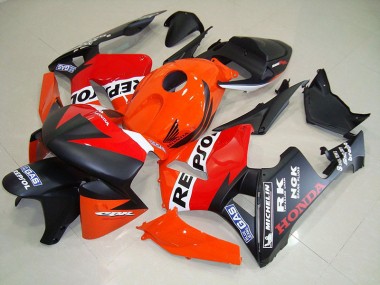 Meilleur Noir Mat Repsol Courses Carénage Moto Honda CBR 600 RR 05-06