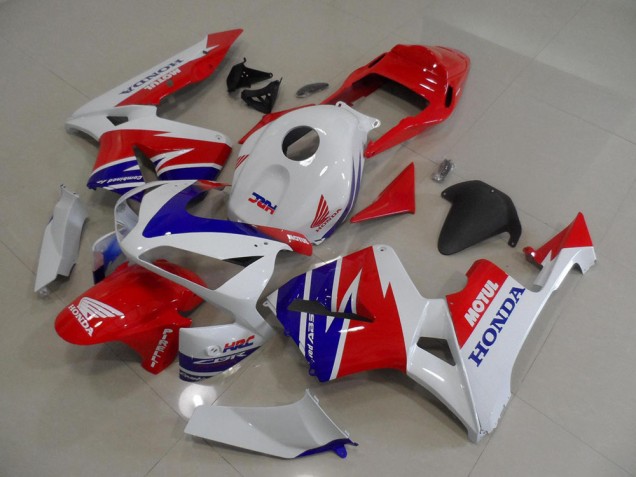 Blanc Bleu Rouge Motul HRC Carénage Moto Honda CBR 600 RR 05-06