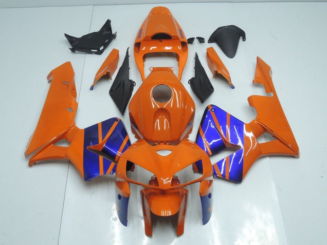 Orange Bleu Carénage Moto Honda CBR 600 RR 05-06 Orange Bleu Carénage Moto Honda CBR 600 RR 05-06