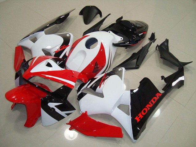 Rouge Blanc Noir Carénage Moto Honda CBR 600 RR 05-06 Rouge Blanc Noir Carénage Moto Honda CBR 600 RR 05-06