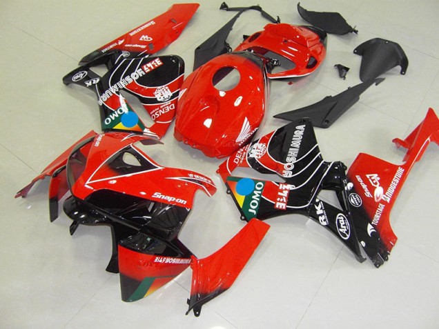 Rouge Noir Jomo Carénage Moto Honda CBR 600 RR 05-06 Rouge Noir Jomo Carénage Moto Honda CBR 600 RR 05-06