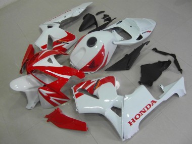 Meilleur Rouge Blanc Kit Carénages Motos Complet Honda CBR 600 RR 05-06