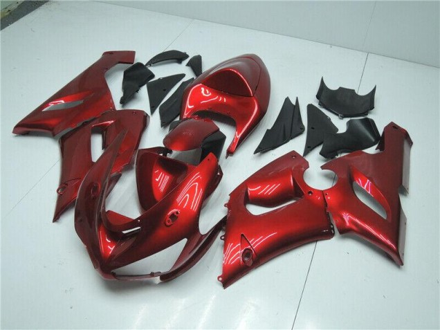 Rouge Bonbon Carénage Moto Kawasaki ZX6R 05-06 Rouge Bonbon Carénage Moto Kawasaki ZX6R 05-06