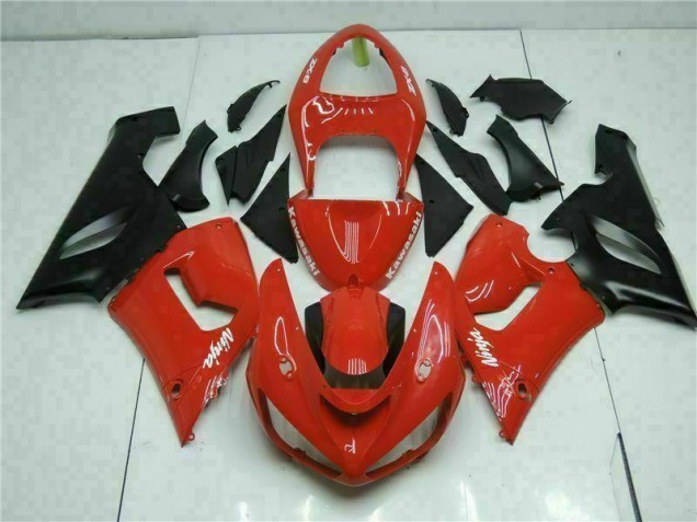 Rouge Carénages Moto Kawasaki ZX6R 05-06