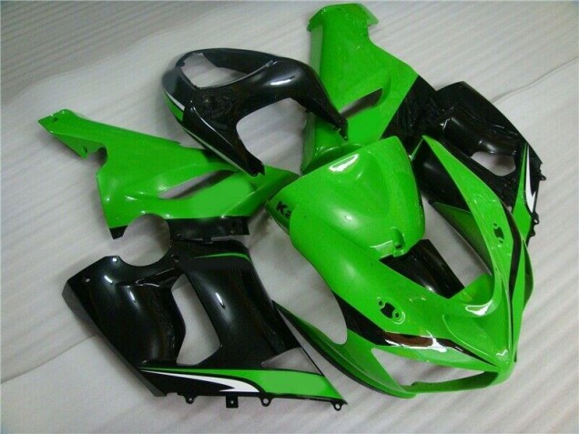 Vert Blanc Noir Carénage Moto Kawasaki ZX6R 05-06 Vert Blanc Noir Carénage Moto Kawasaki ZX6R 05-06