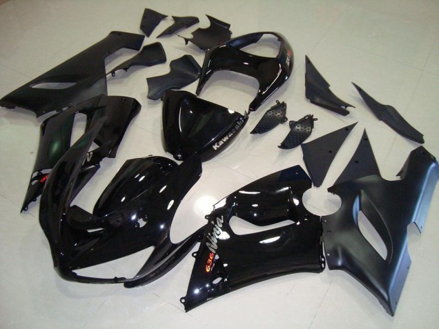 Noir Kit Carénages Motos Kawasaki ZX6R 05-06 Noir Kit Carénages Motos Kawasaki ZX6R 05-06