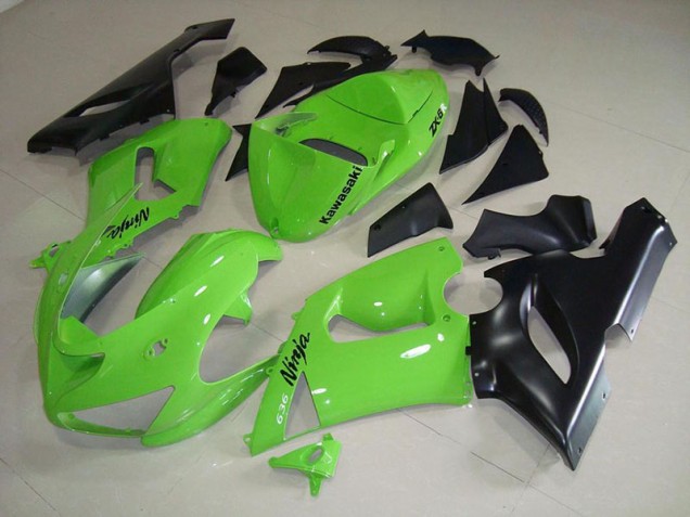 Lime Vert Carénage Moto Kawasaki ZX6R 05-06 Lime Vert Carénage Moto Kawasaki ZX6R 05-06