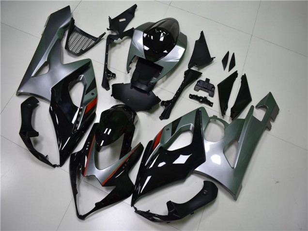 Noir Argent Carénage Moto Suzuki GSXR 1000 K5 05-06 Noir Argent Carénage Moto Suzuki GSXR 1000 K5 05-06