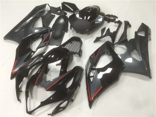 Noir Gris Carénage Moto Suzuki GSXR 1000 K5 05-06 Noir Gris Carénage Moto Suzuki GSXR 1000 K5 05-06