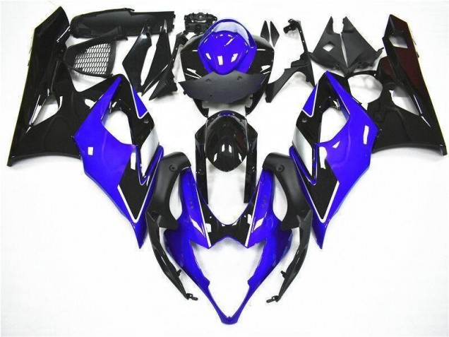 Bleu Noir Kit Carénages Motos Complet Suzuki GSXR 1000 K5 05-06 Bleu Noir Kit Carénages Motos Complet Suzuki GSXR 1000 K5 05-06