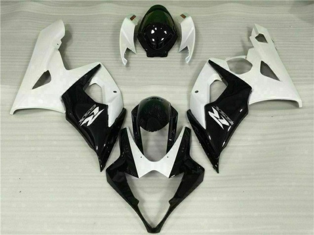Blanc Noir Carénages Moto Suzuki GSXR 1000 K5 05-06 Blanc Noir Carénages Moto Suzuki GSXR 1000 K5 05-06