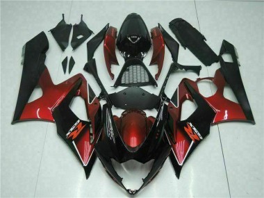 Meilleur Rouge Noir Carénage Moto Suzuki GSXR 1000 K5 05-06