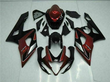 Meilleur Rouge Noir Kit Carénages Motos & Plastique Suzuki GSXR 1000 K5 05-06