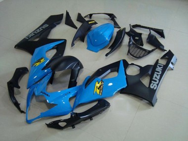 Meilleur Bleu et Noir Mat Carénage Moto Suzuki GSXR 1000 K5 05-06