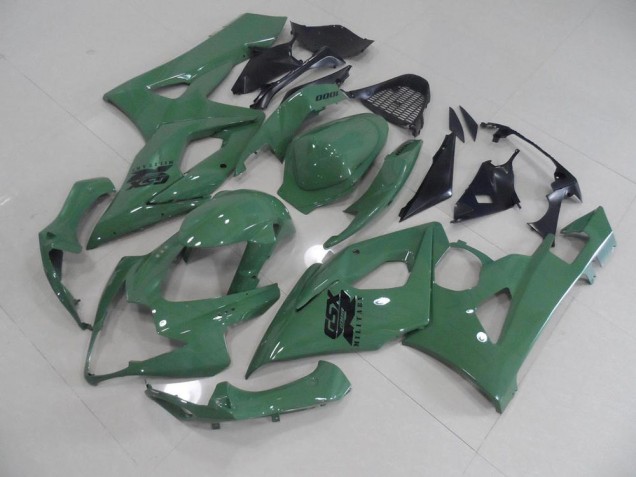 Brillant Armée Verte Carénage Moto Suzuki GSXR 1000 K5 05-06 Brillant Armée Verte Carénage Moto Suzuki GSXR 1000 K5 05-06